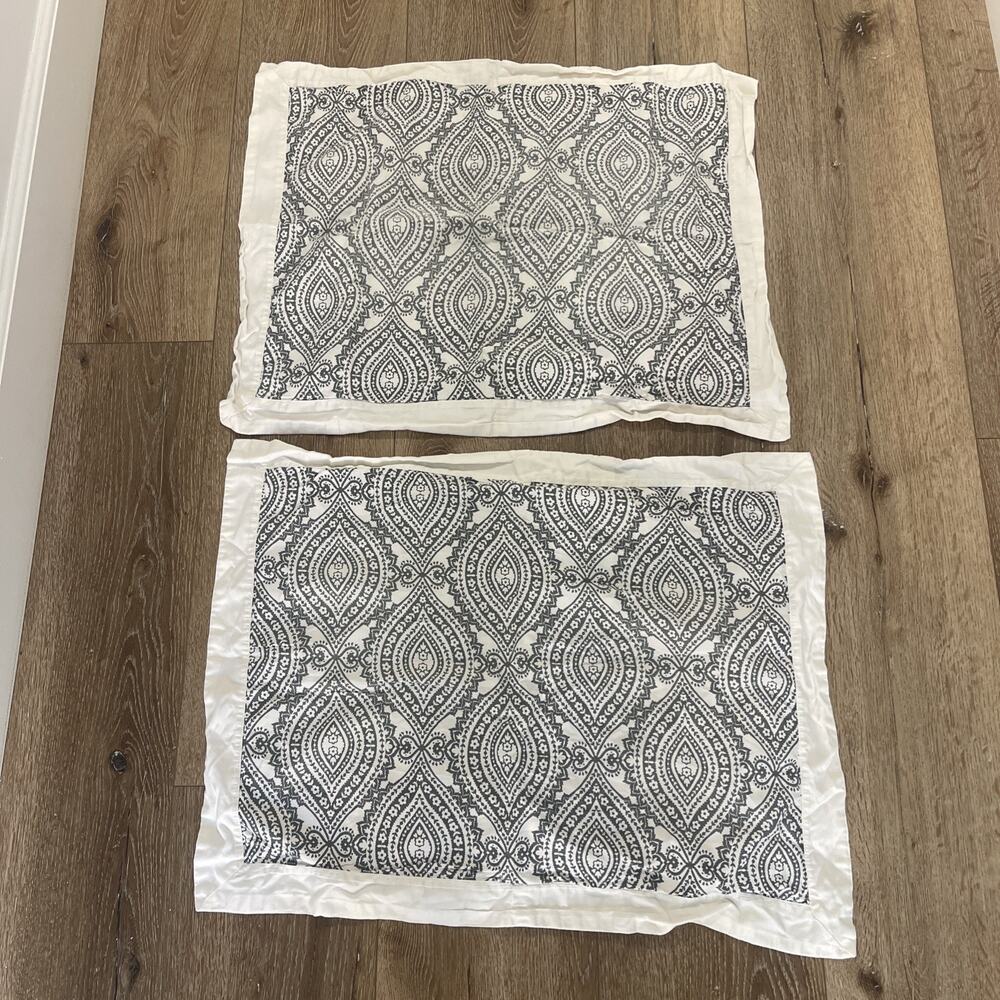 Amy Butler Well Spun Organic Cotton Pillow Cases Set 2 Sham Boho Standard Beachy